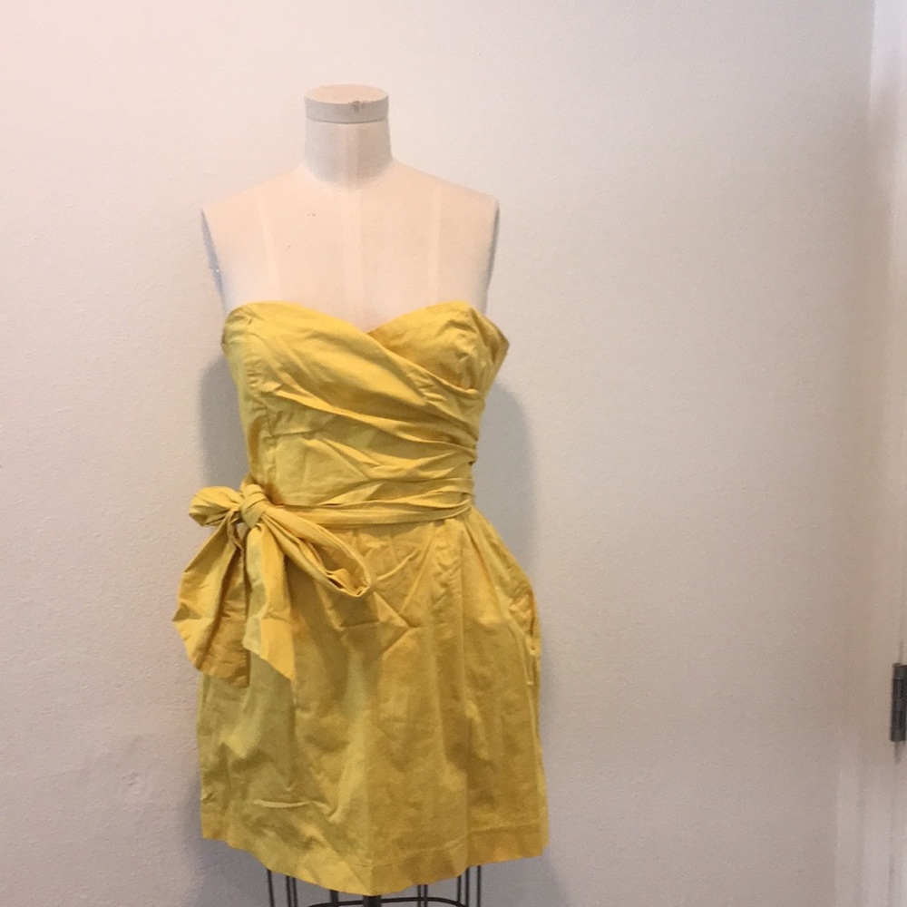 French Connection Strapless Wrap Dress